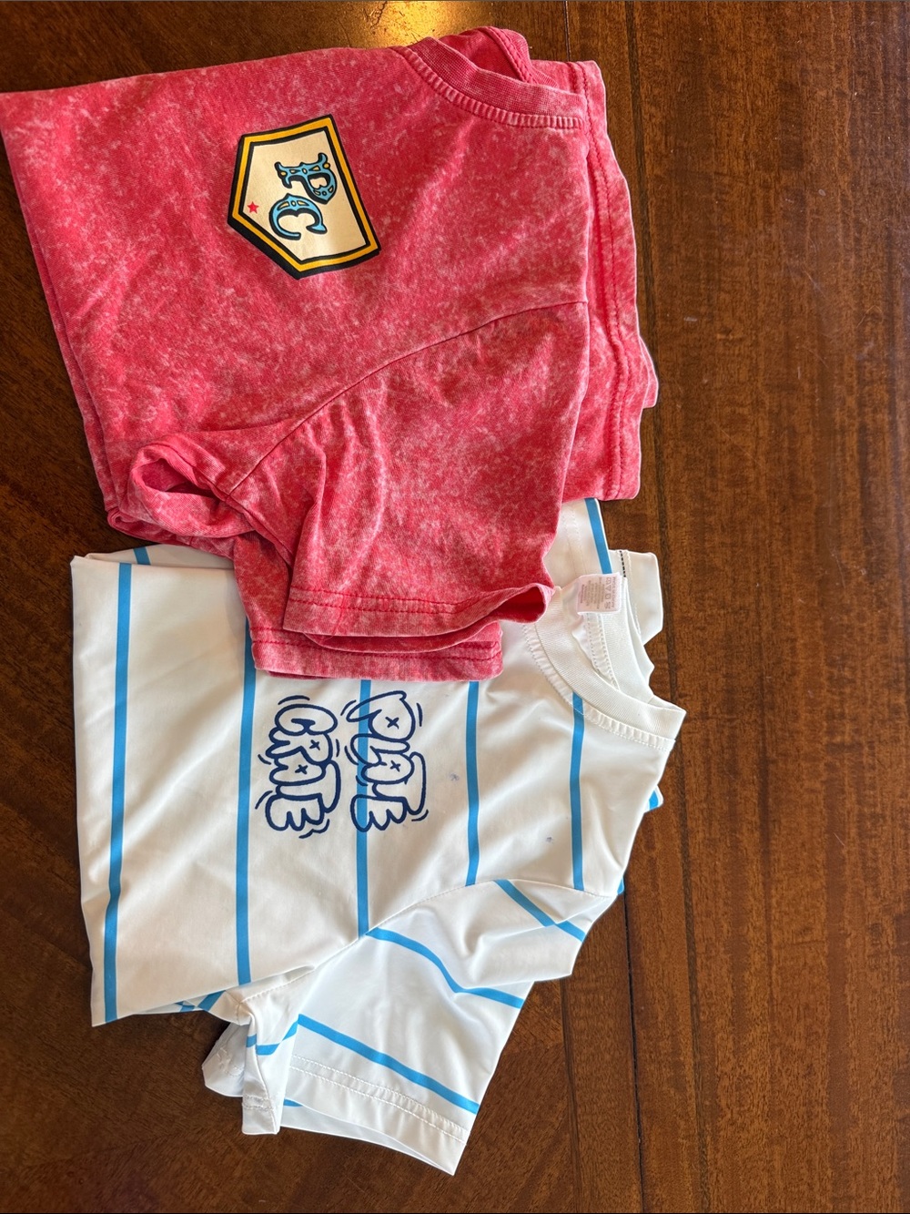 Plate Crate set of 2 youth medium shirts